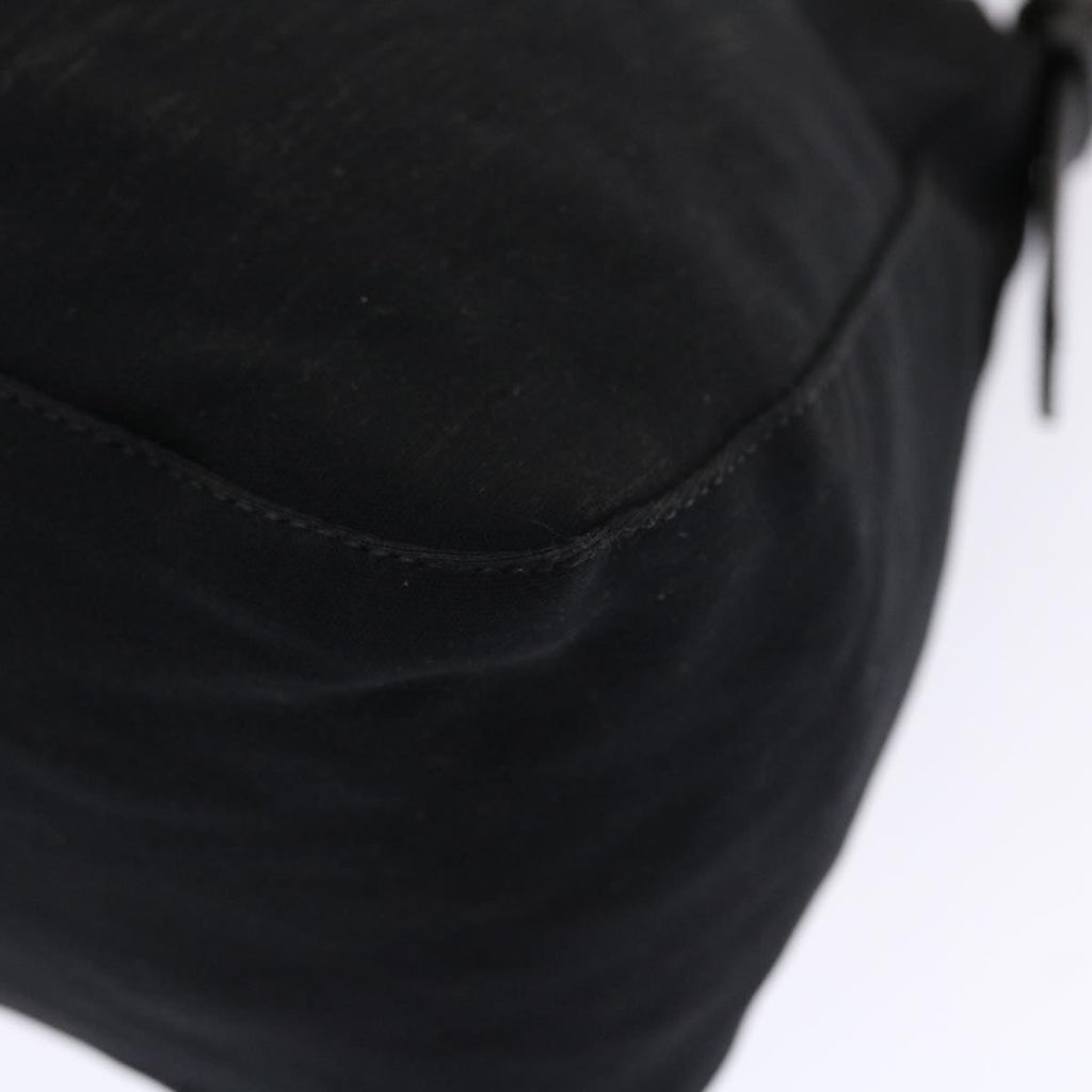 FENDI Mamma Baguette Shoulder Bag Nylon Black ep1270