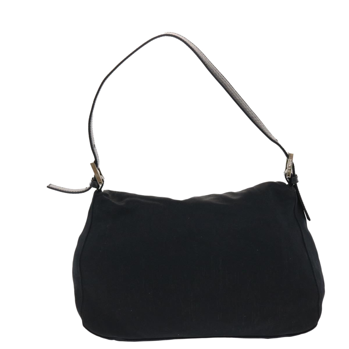 FENDI Mamma Baguette Shoulder Bag Nylon Black ep1270