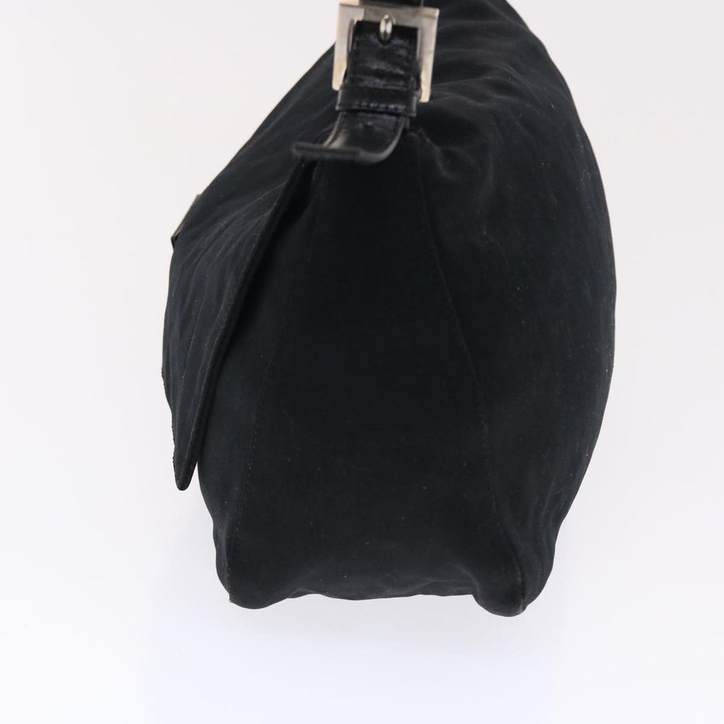FENDI Mamma Baguette Shoulder Bag Nylon Black ep1270