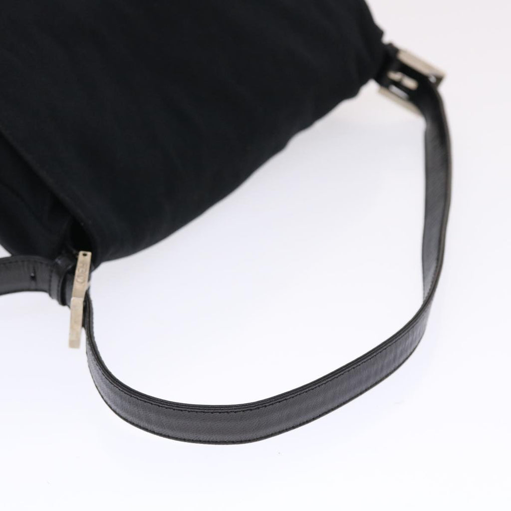 FENDI Mamma Baguette Shoulder Bag Nylon Black ep1270