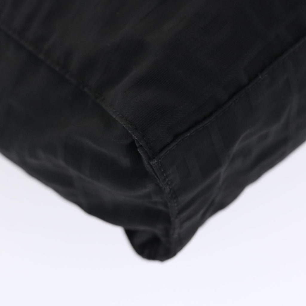 FENDI Zucca Canvas Shoulder Bag Nylon Black ep1271
