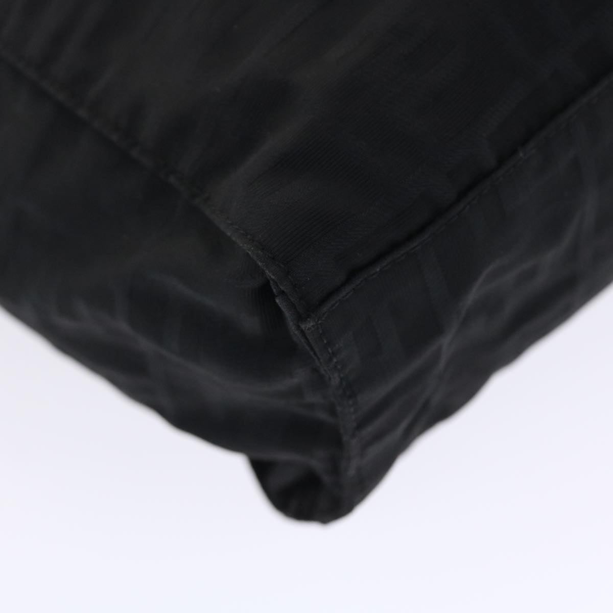 FENDI Zucca Canvas Shoulder Bag Nylon Black ep1271