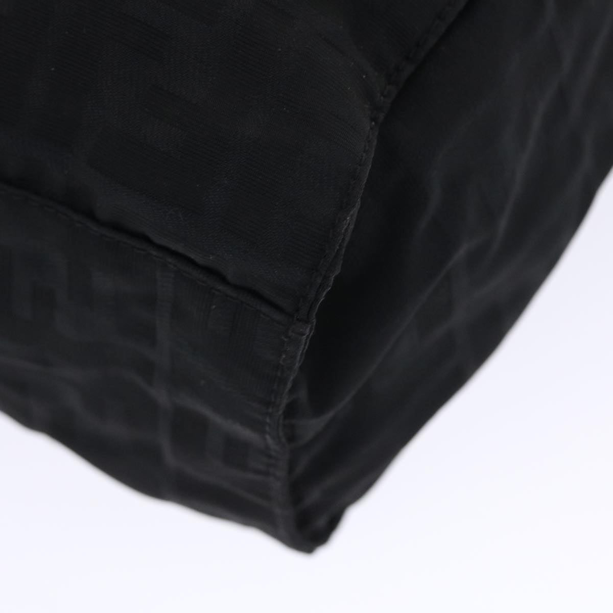 FENDI Zucca Canvas Shoulder Bag Nylon Black ep1271