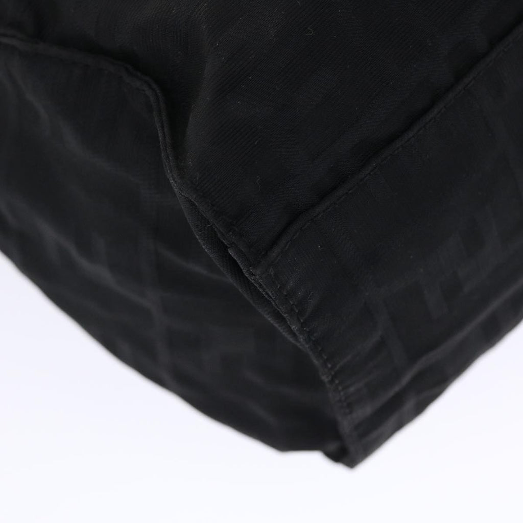 FENDI Zucca Canvas Shoulder Bag Nylon Black ep1271