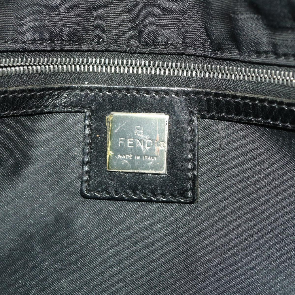 FENDI Zucca Canvas Shoulder Bag Nylon Black ep1271