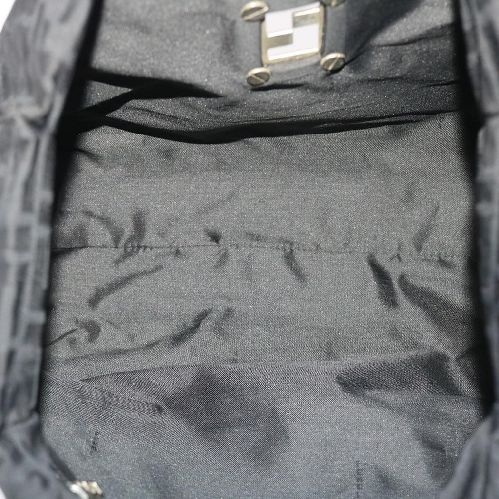 FENDI Zucca Canvas Shoulder Bag Nylon Black ep1271