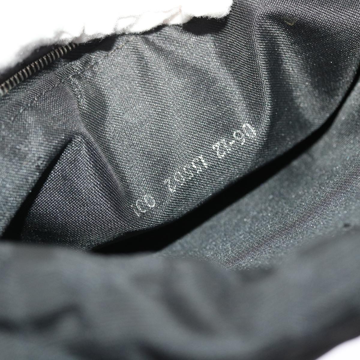 FENDI Zucca Canvas Shoulder Bag Nylon Black ep1271