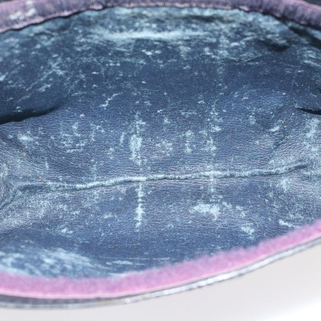GUCCI GG Canvas Sherry Line Clutch Bag PVC Leather Navy Red ep1288