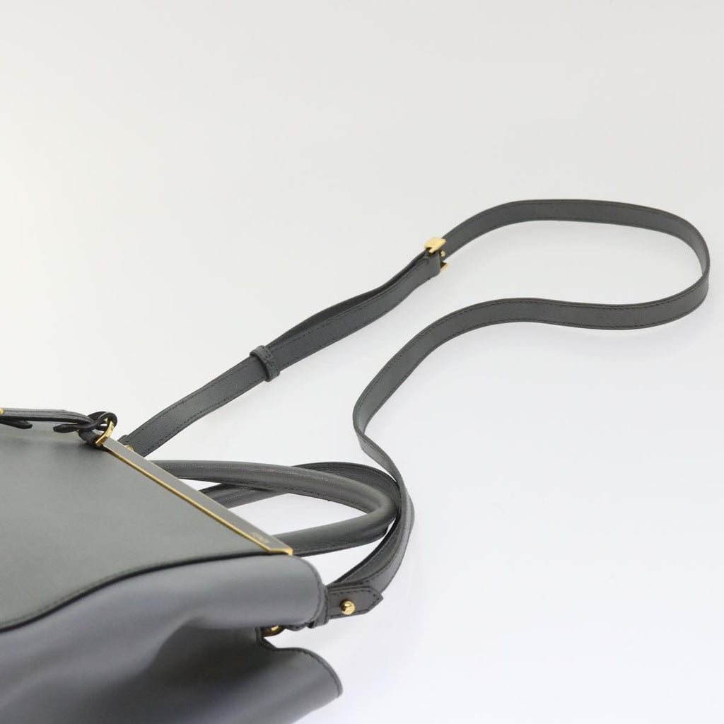 FENDI To Joule Hand Bag Leather 2way Gray ep1294