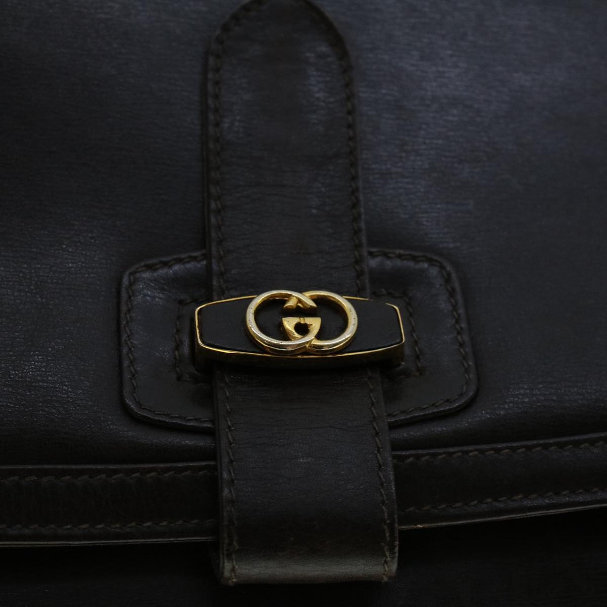 GUCCI Shoulder Bag Leather Brown ep1303