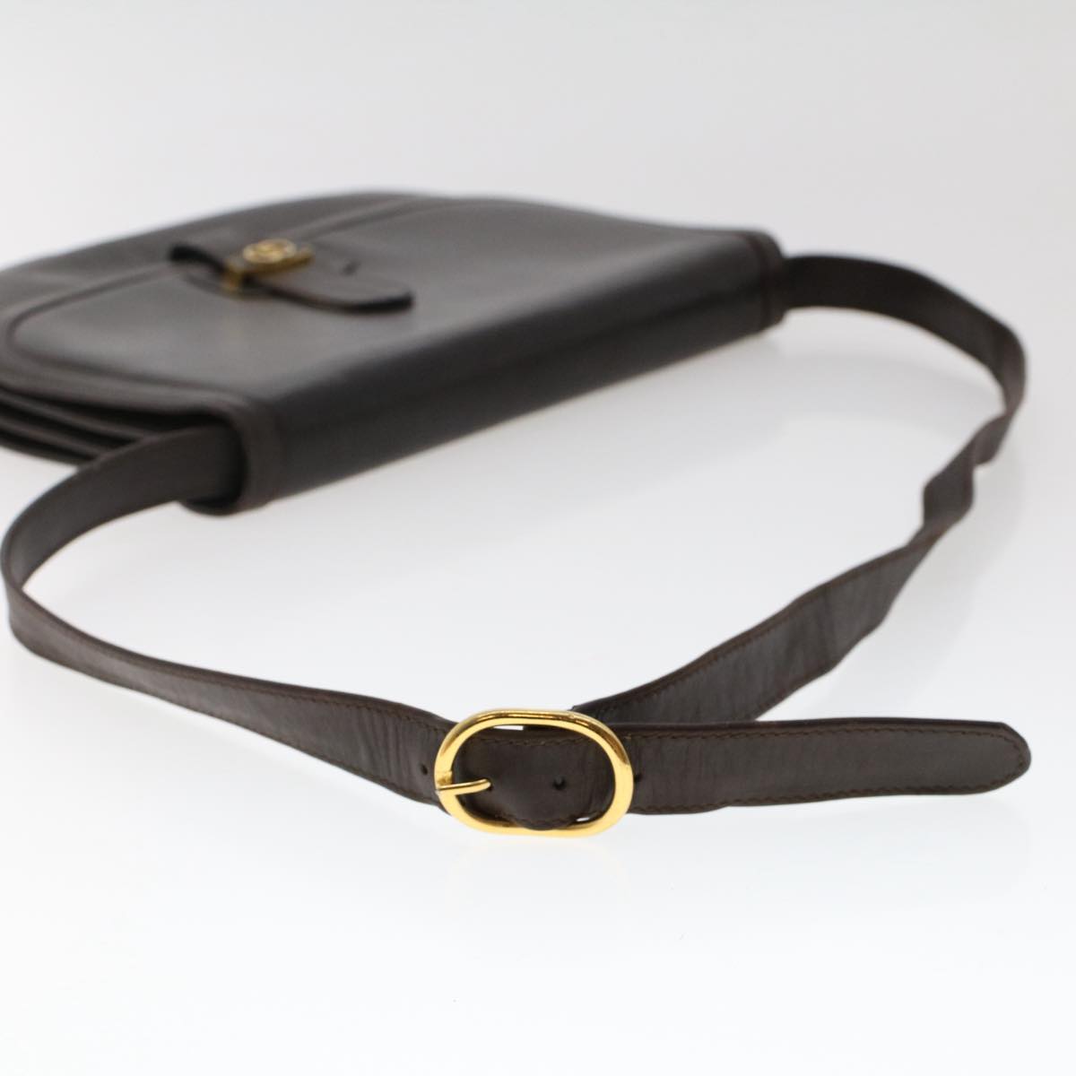 GUCCI Shoulder Bag Leather Brown ep1303