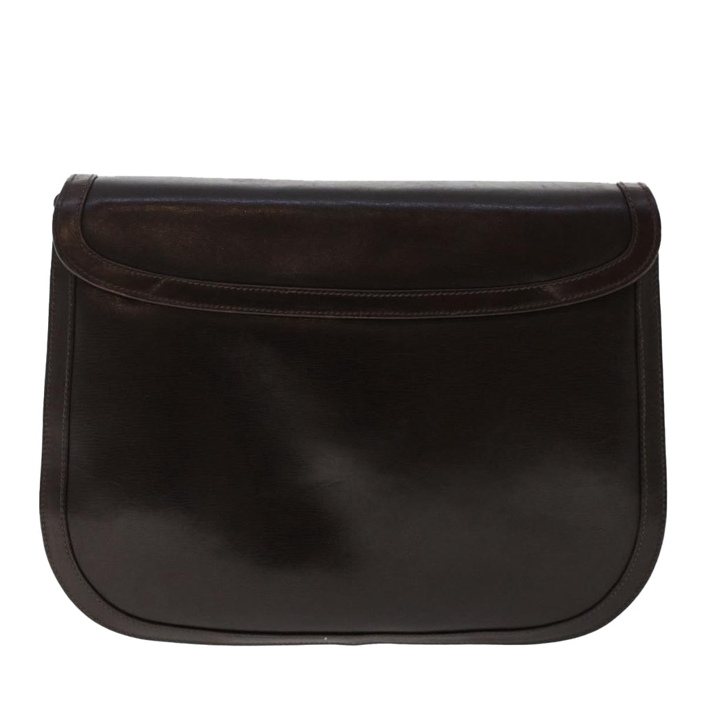 GUCCI Shoulder Bag Leather Brown ep1303