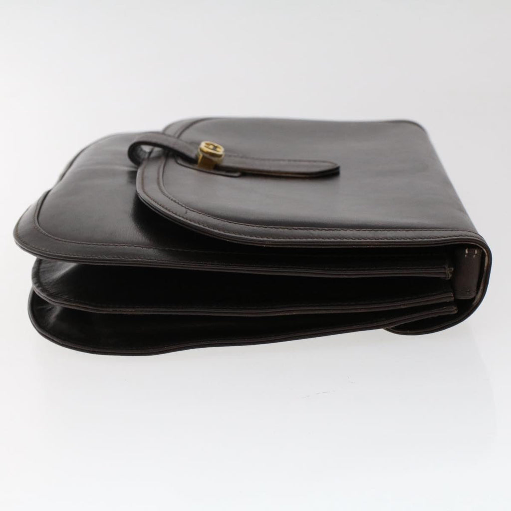 GUCCI Shoulder Bag Leather Brown ep1303
