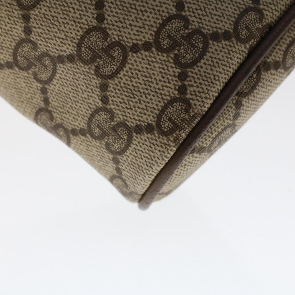 GUCCI GG Canvas Web Sherry Line Clutch Bag PVC Leather Beige Red ep1362
