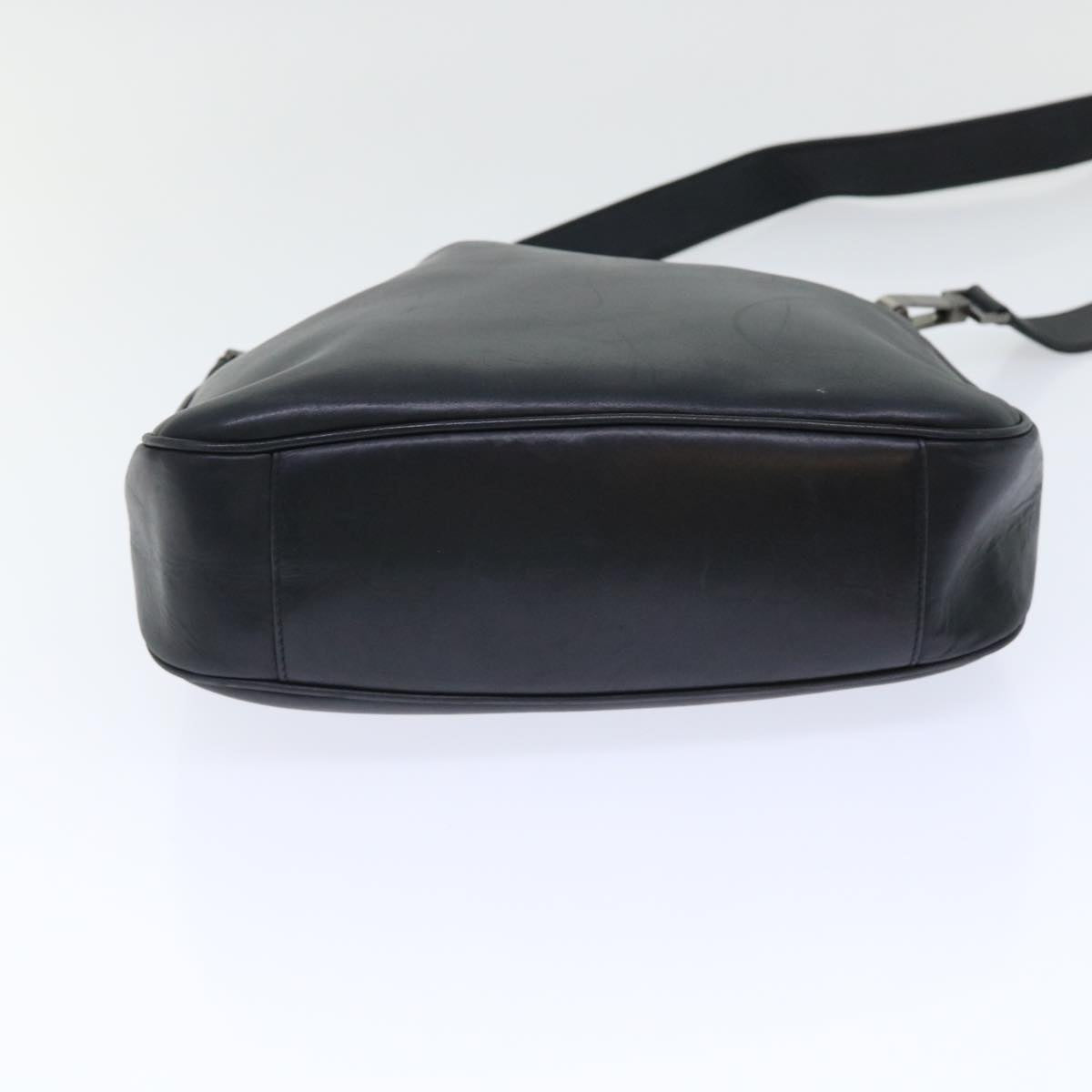 GUCCI Bamboo Hand Bag Leather 2way Black 001•1638•001364 ep1366