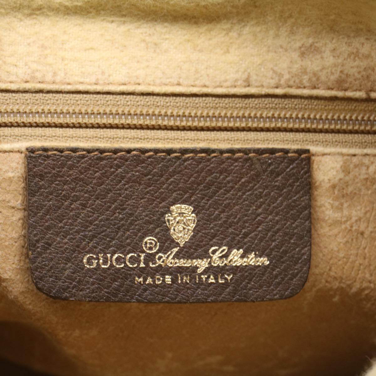GUCCI GG Canvas Web Sherry Line Shoulder Bag PVC Leather Beige Red ep1392