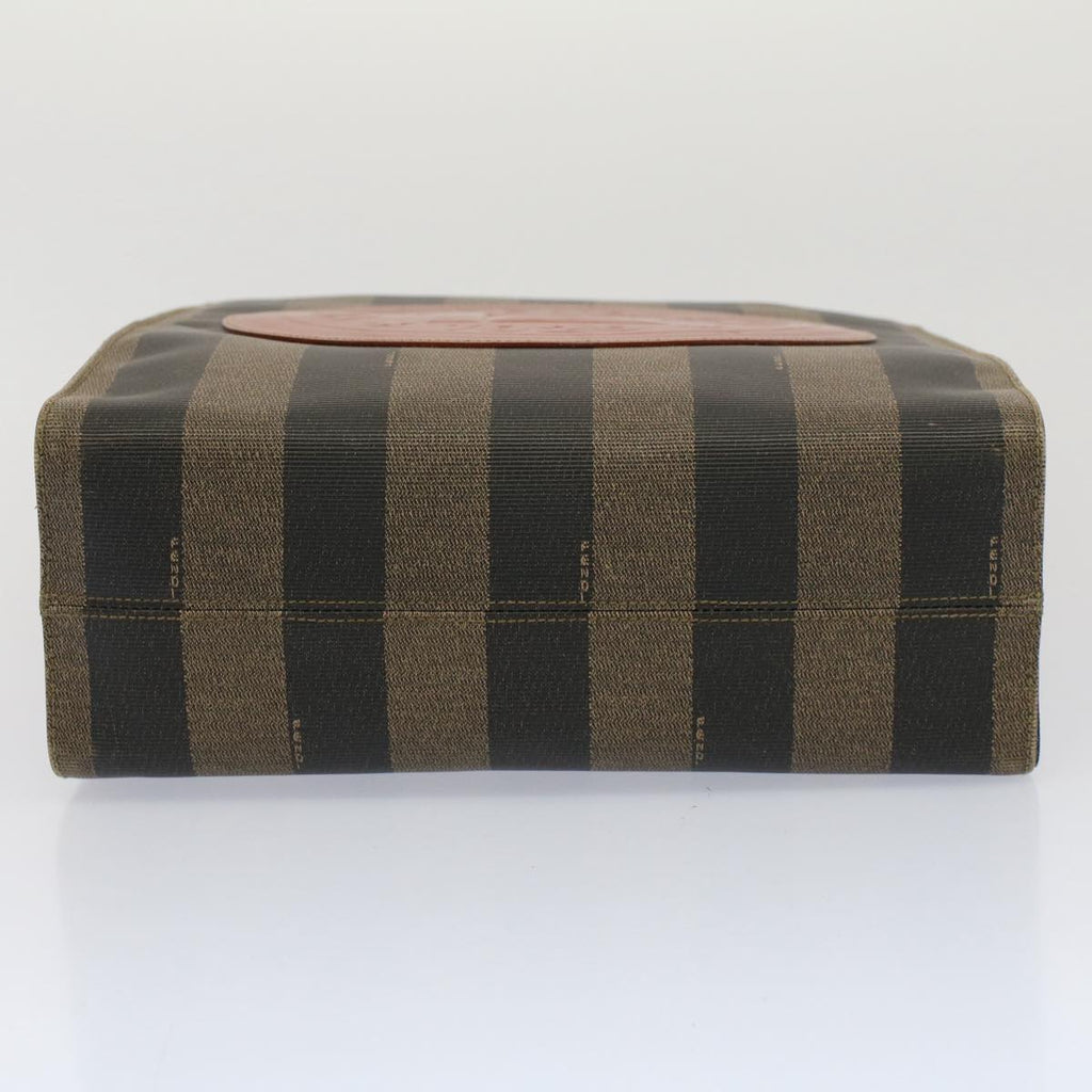 FENDI Pecan Canvas Shoulder Bag Brown ep1432