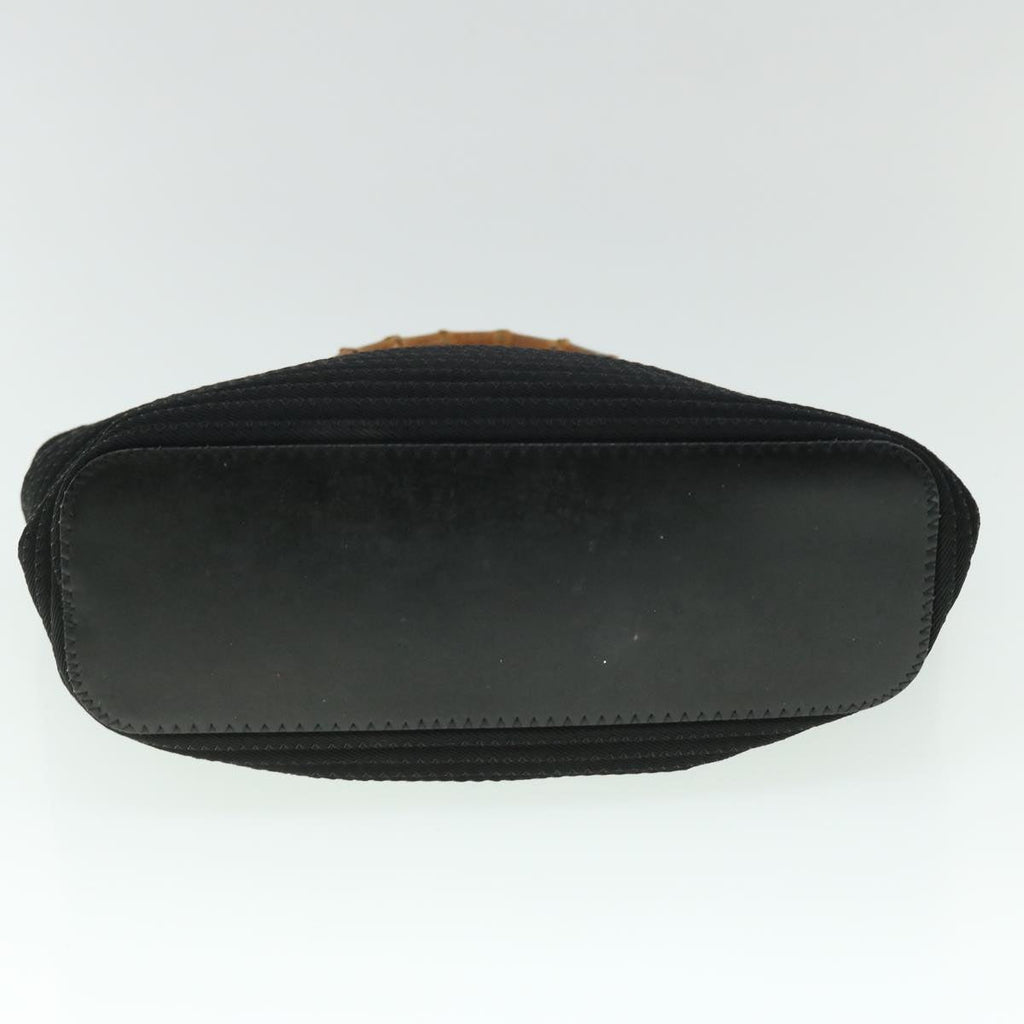 GUCCI Bamboo Hand Bag Canvas Black ep1561