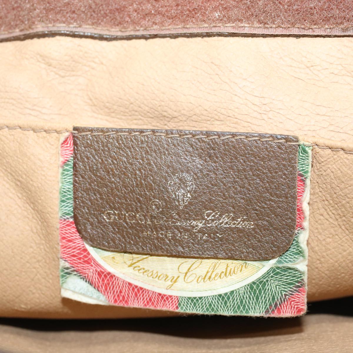 GUCCI GG Canvas Web Sherry Line Clutch Bag Beige Red Green 89 01 033 ep1581