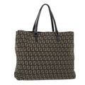 FENDI Zucchino Canvas Tote Bag Brown ep1590