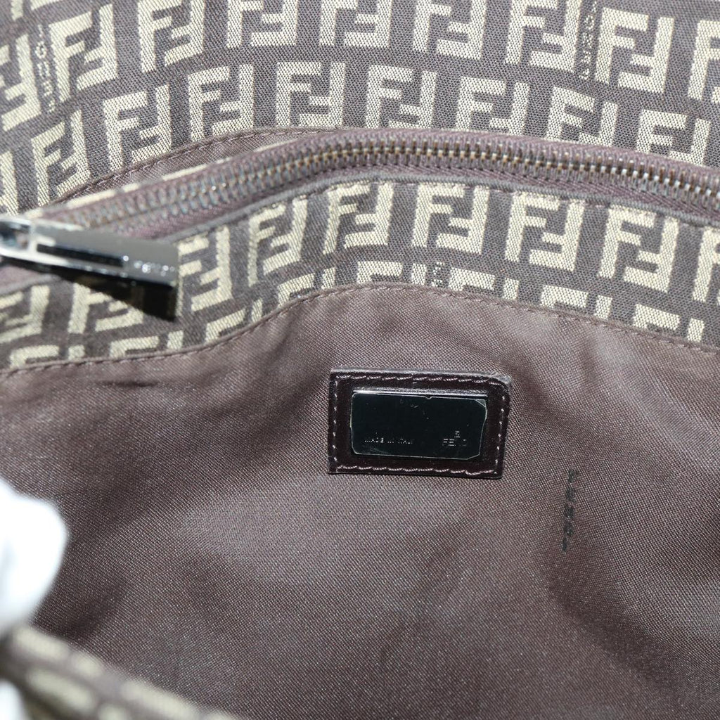 FENDI Zucchino Canvas Tote Bag Brown ep1590