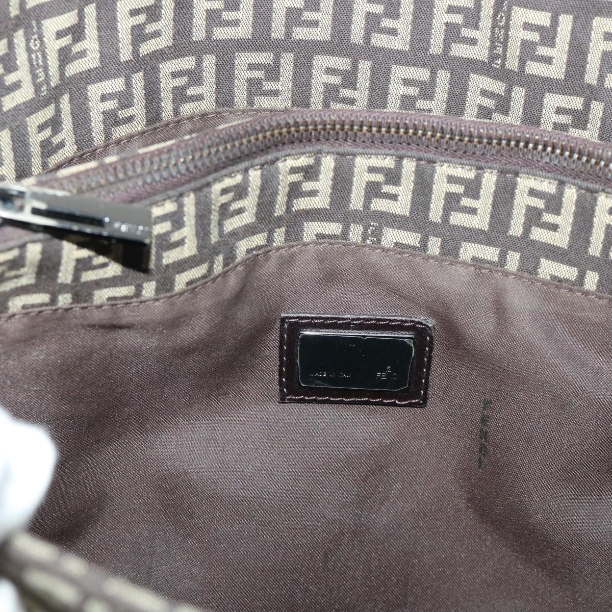 FENDI Zucchino Canvas Tote Bag Brown ep1590