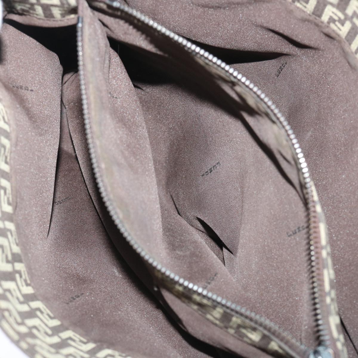 FENDI Zucchino Canvas Tote Bag Brown ep1590