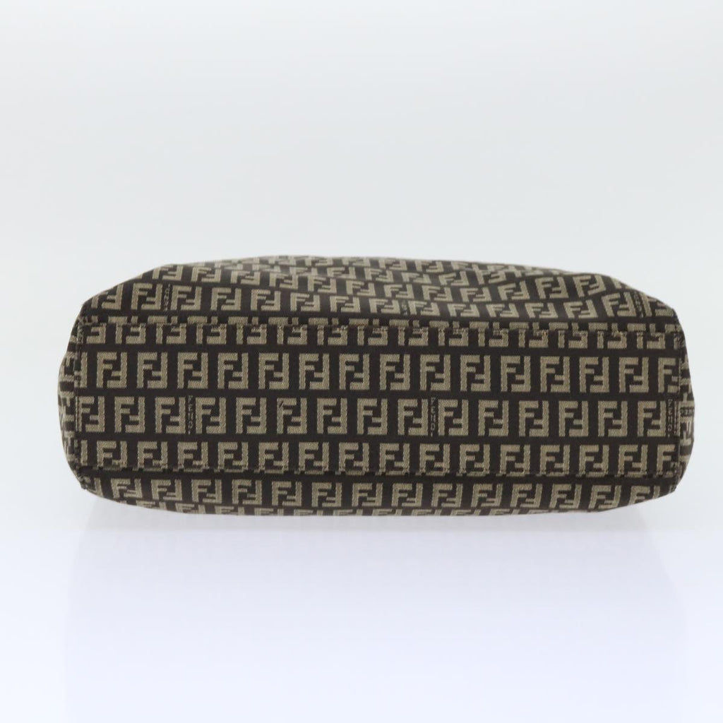 FENDI Zucchino Canvas Tote Bag Brown ep1590