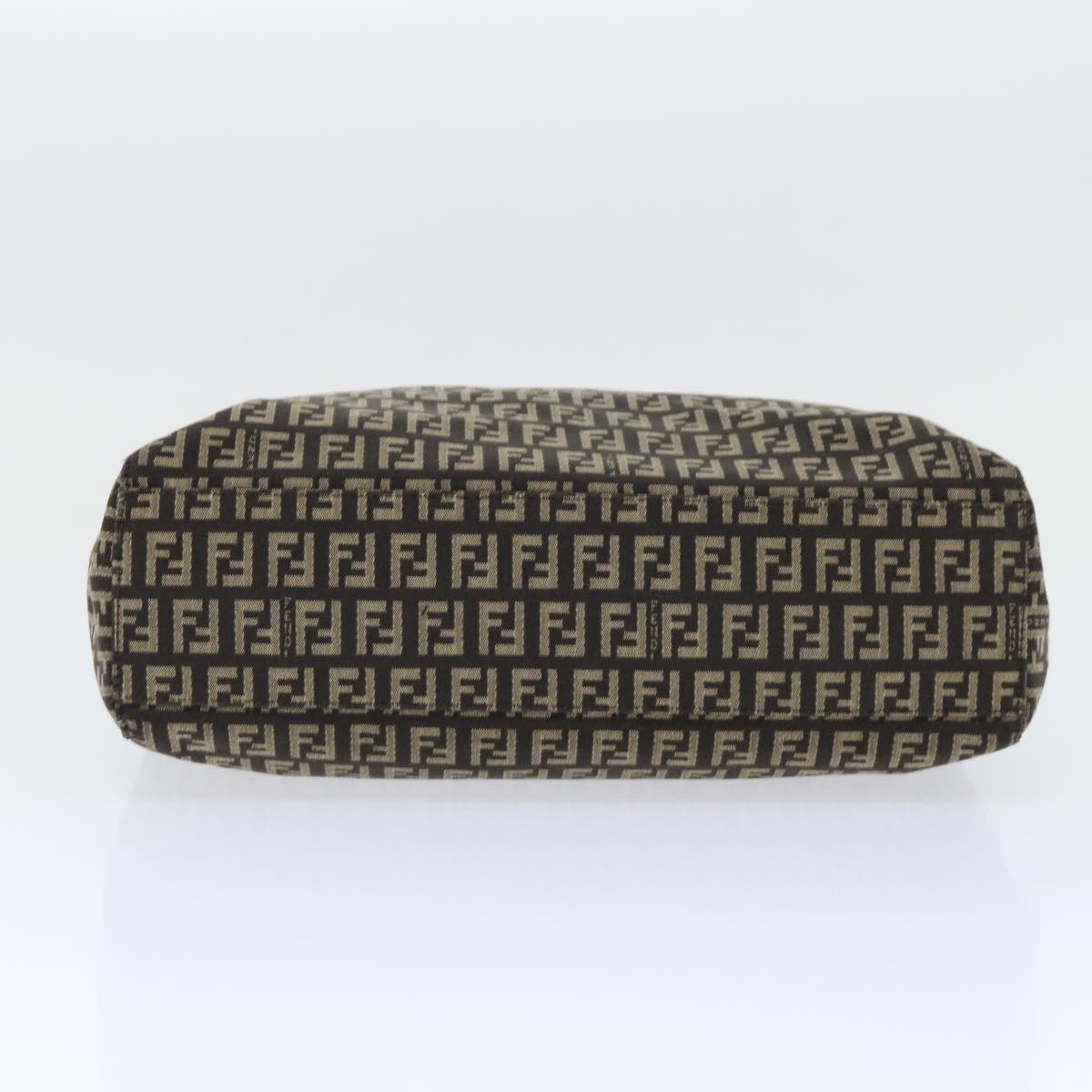 FENDI Zucchino Canvas Tote Bag Brown ep1590