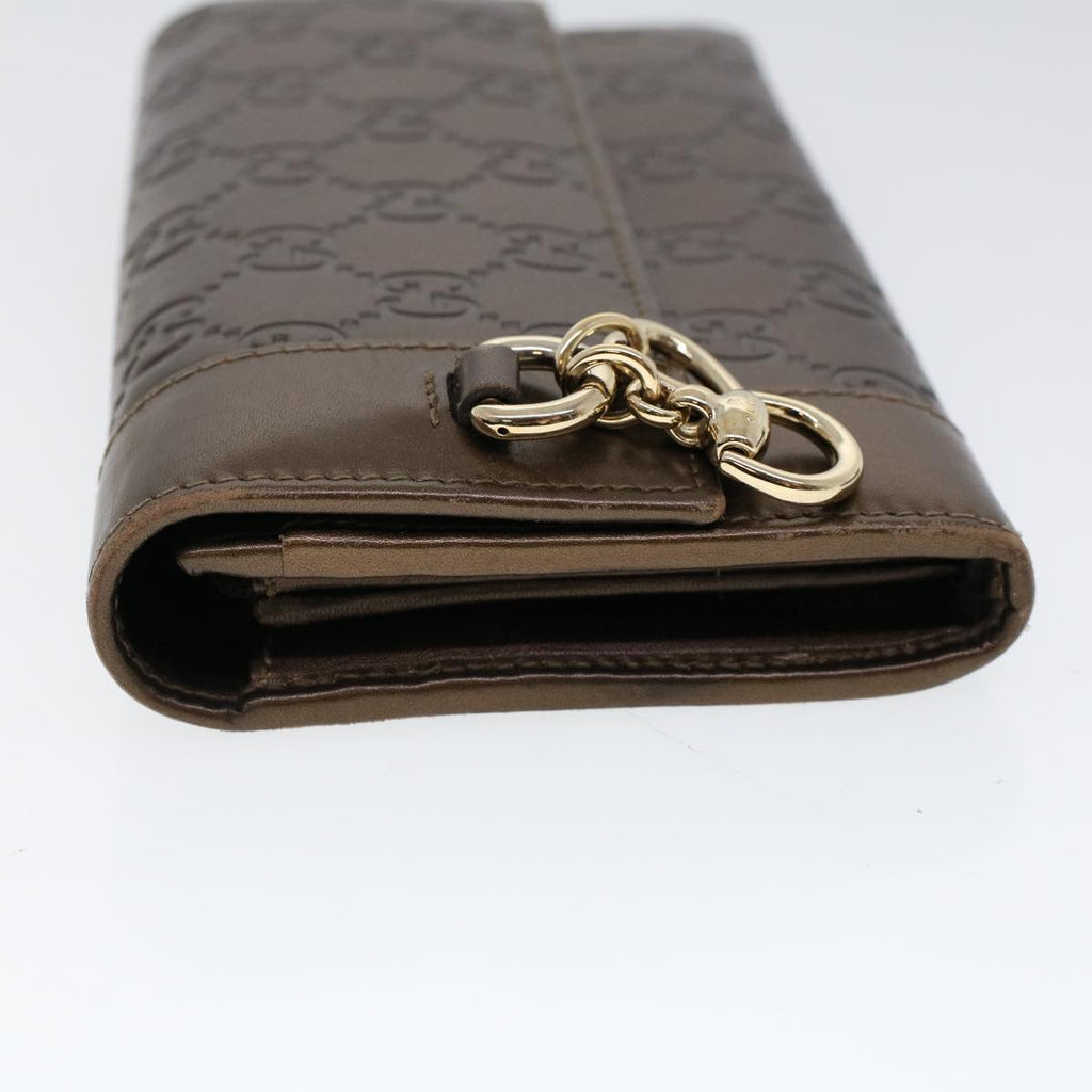 GUCCI GG Canvas Guccissima Long Wallet Brown 274430 ep1661