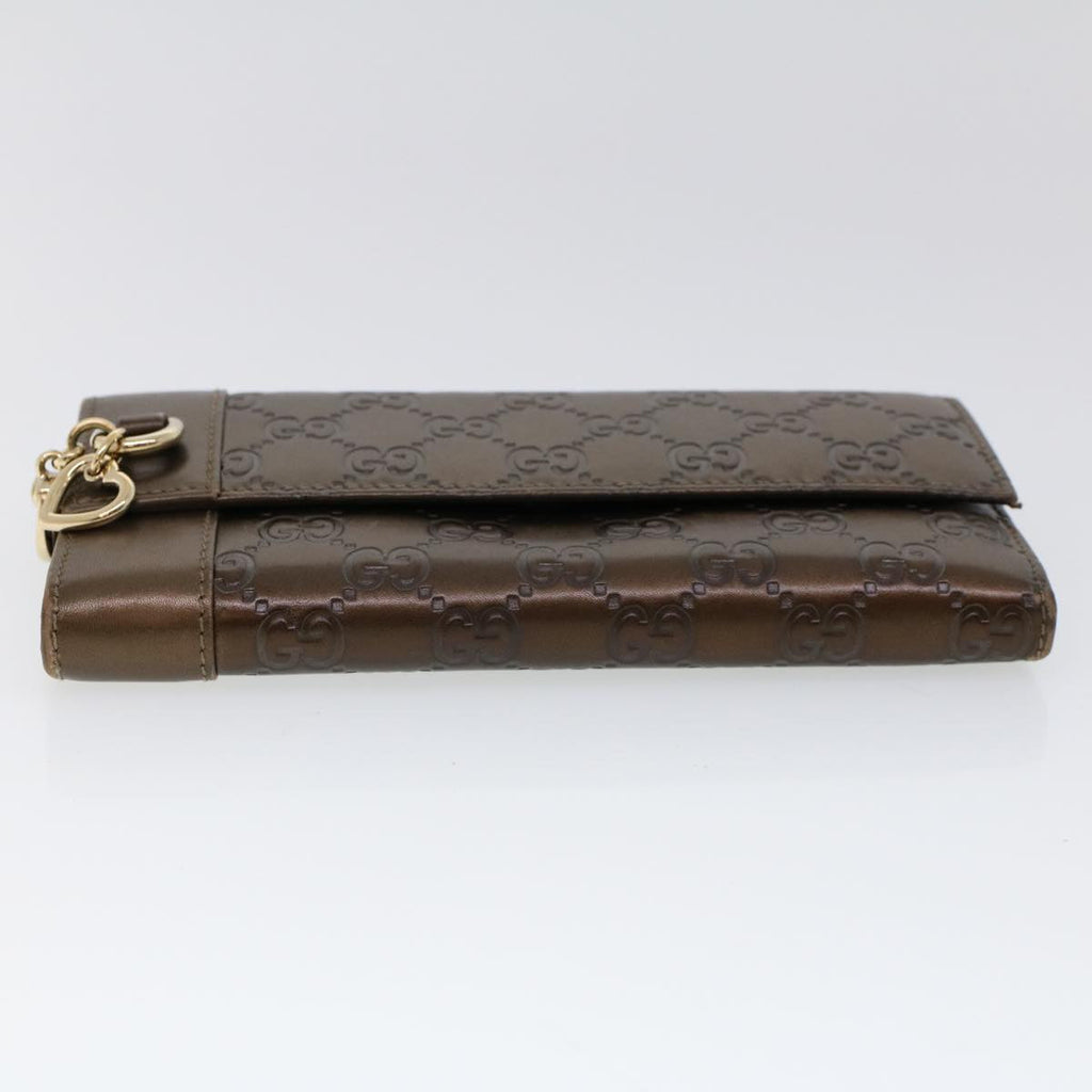 GUCCI GG Canvas Guccissima Long Wallet Brown 274430 ep1661