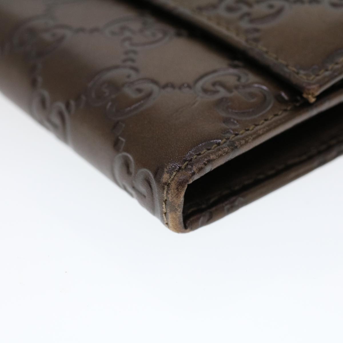 GUCCI GG Canvas Guccissima Long Wallet Brown 274430 ep1661