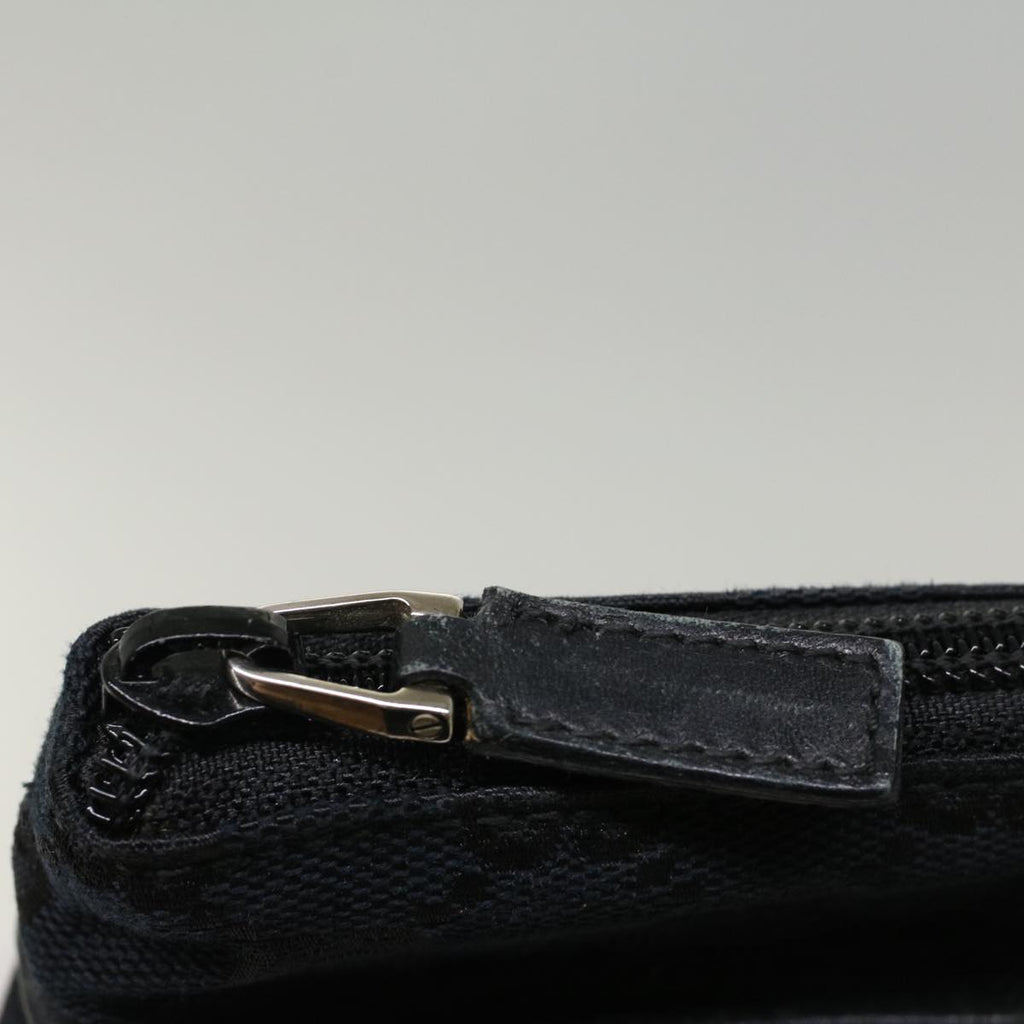 GUCCI GG Canvas Sherry Line Shoulder Bag Black White 019 0402 1705 ep1668