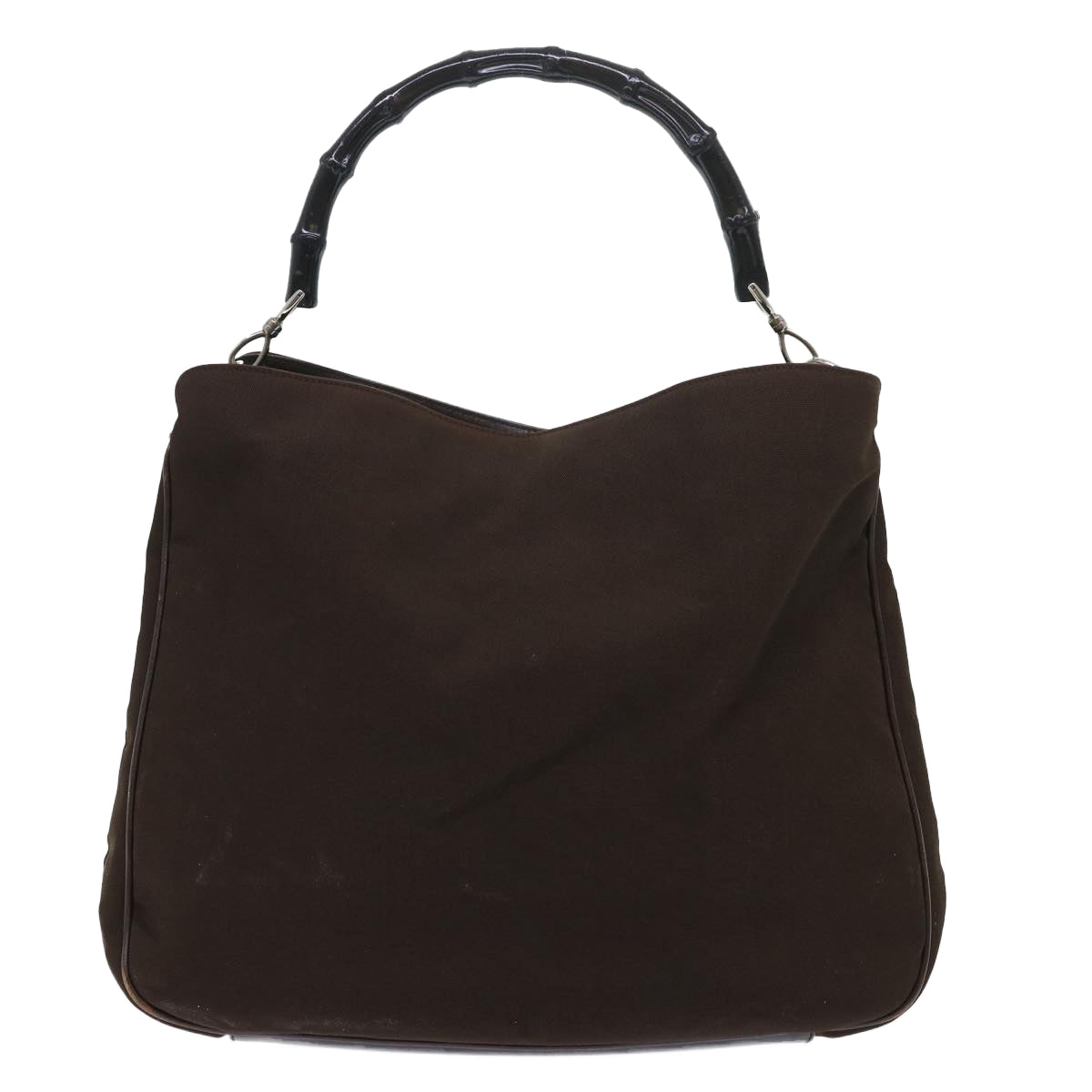 GUCCI Bamboo Shoulder Bag Nylon Brown 001 1577 1781 ep1693