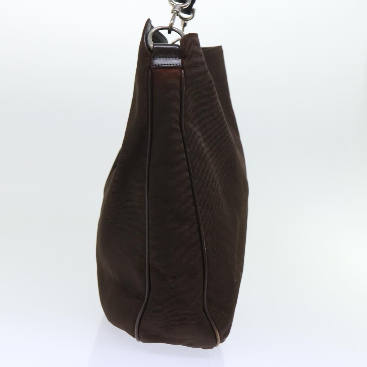 GUCCI Bamboo Shoulder Bag Nylon Brown 001 1577 1781 ep1693