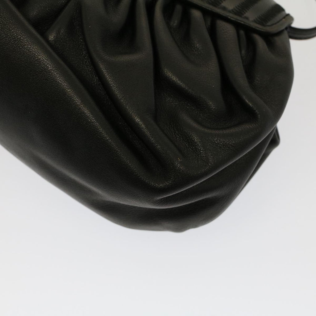 FENDI Shoulder Bag Leather Black ep1697