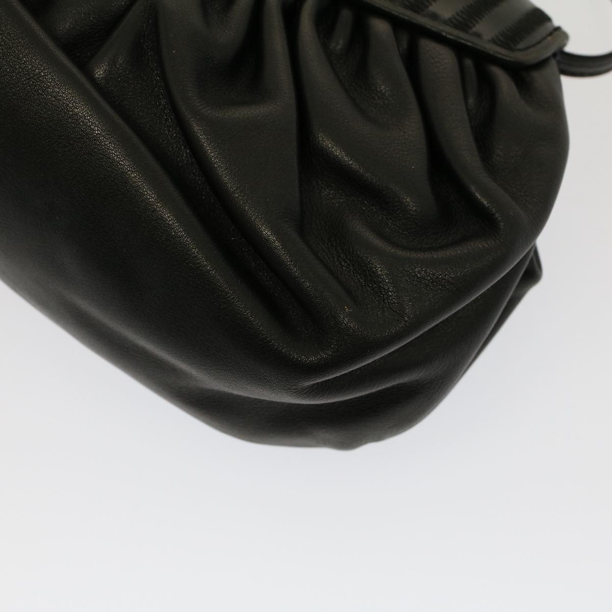 FENDI Shoulder Bag Leather Black ep1697
