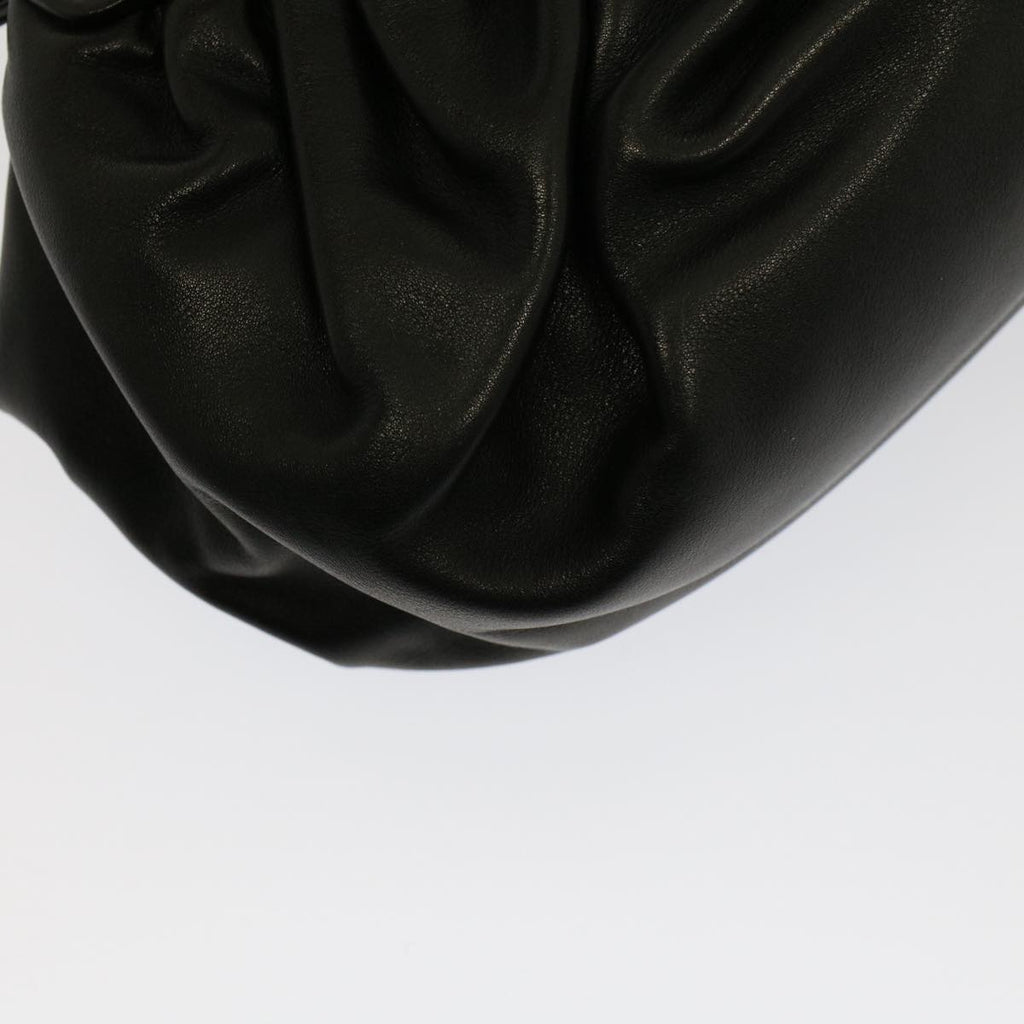 FENDI Shoulder Bag Leather Black ep1697