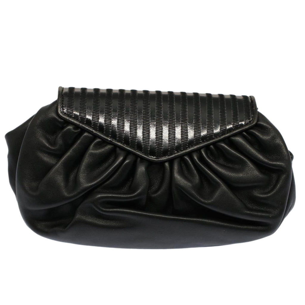 FENDI Shoulder Bag Leather Black ep1697