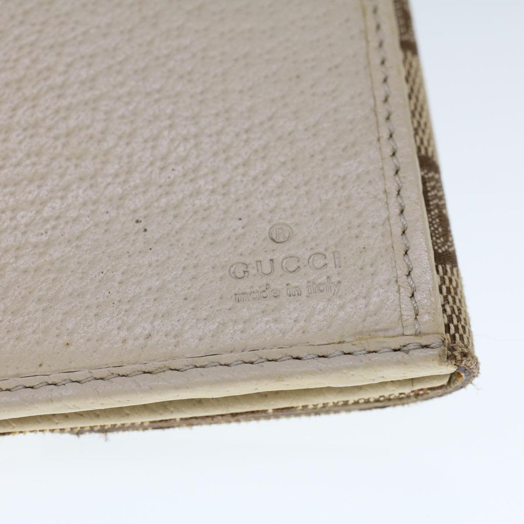 GUCCI GG Canvas Long Wallet Beige 120931 ep1722