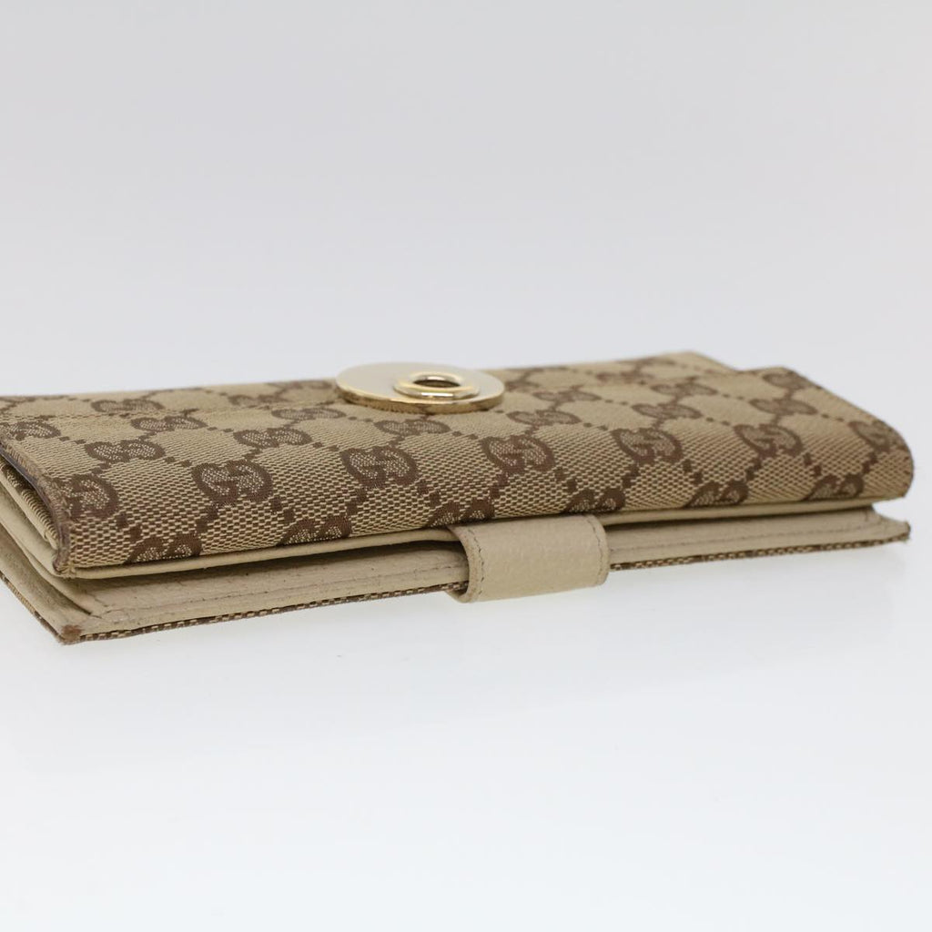 GUCCI GG Canvas Long Wallet Beige 120931 ep1722