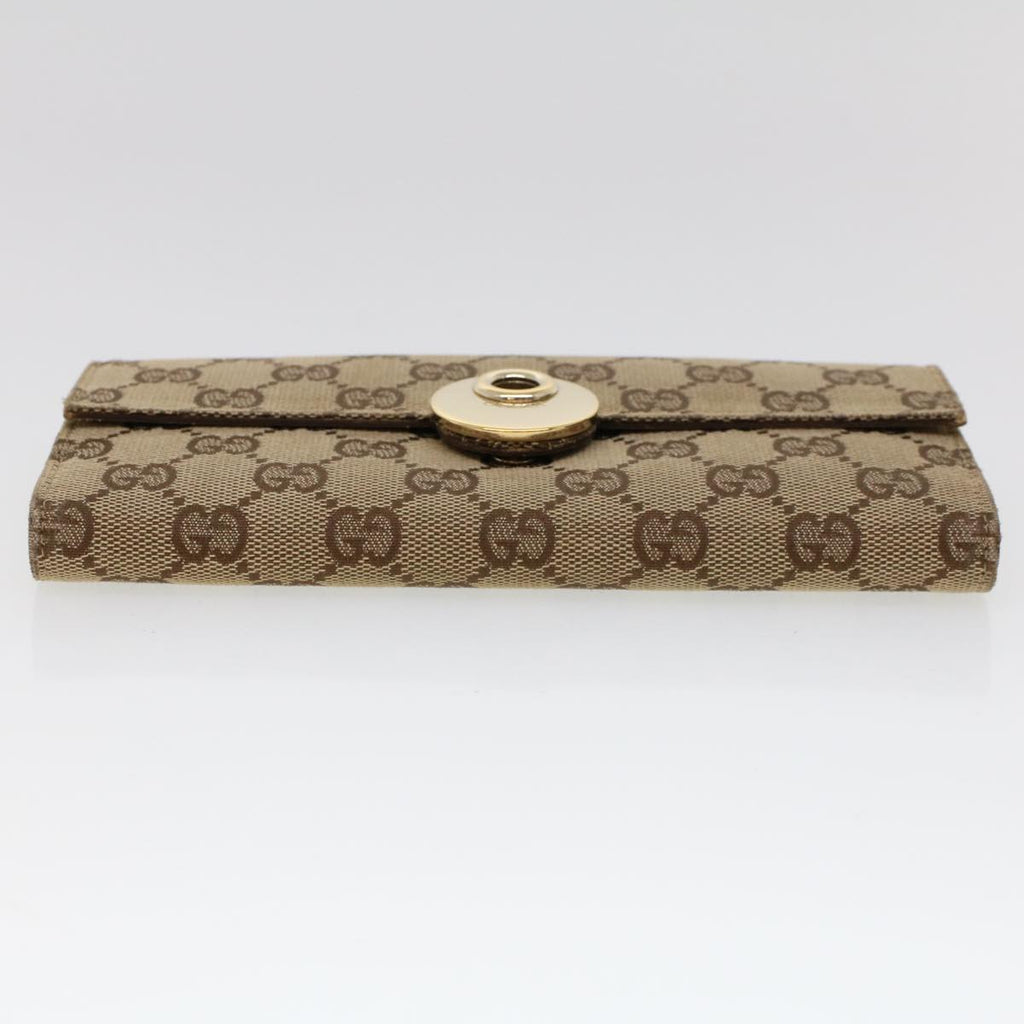 GUCCI GG Canvas Long Wallet Beige 120931 ep1722