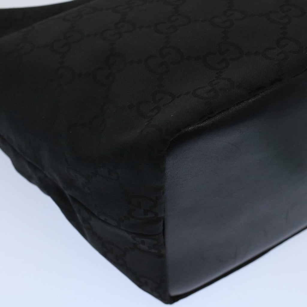 GUCCI GG Canvas Bamboo Shoulder Bag Black 000 0531 002058 ep1777