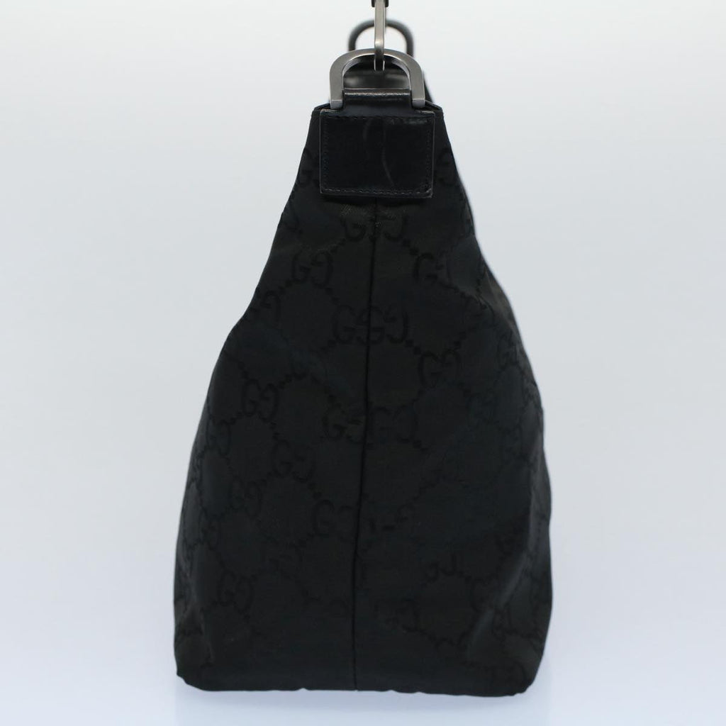 GUCCI GG Canvas Bamboo Shoulder Bag Black 000 0531 002058 ep1777
