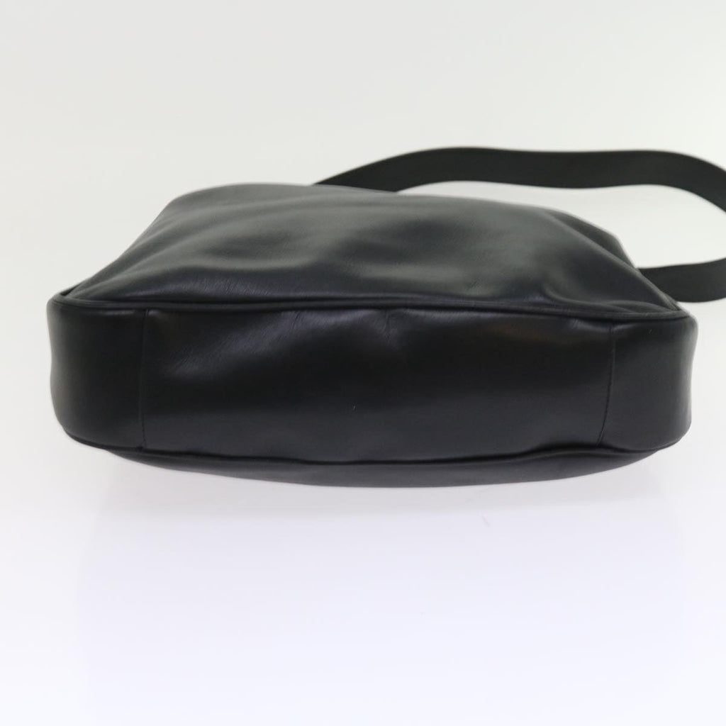 GUCCI Bamboo Shoulder Bag Leather 2way Black ep1812