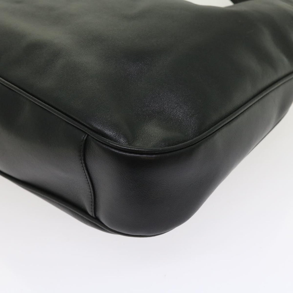 GUCCI Bamboo Shoulder Bag Leather 2way Black ep1812