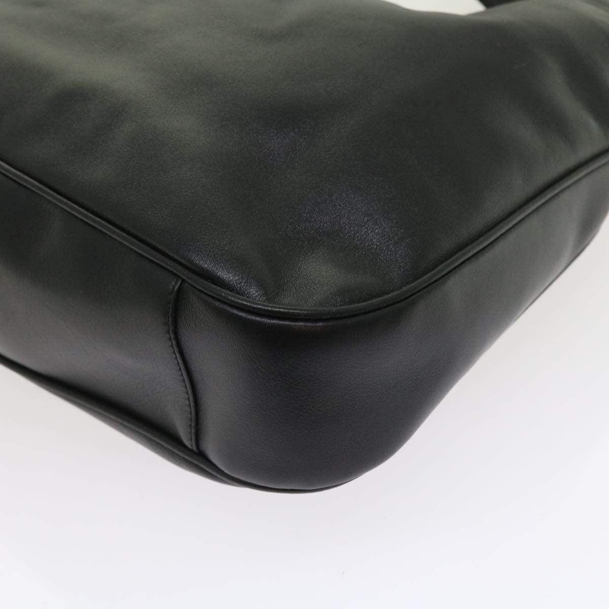 GUCCI Bamboo Shoulder Bag Leather 2way Black ep1812