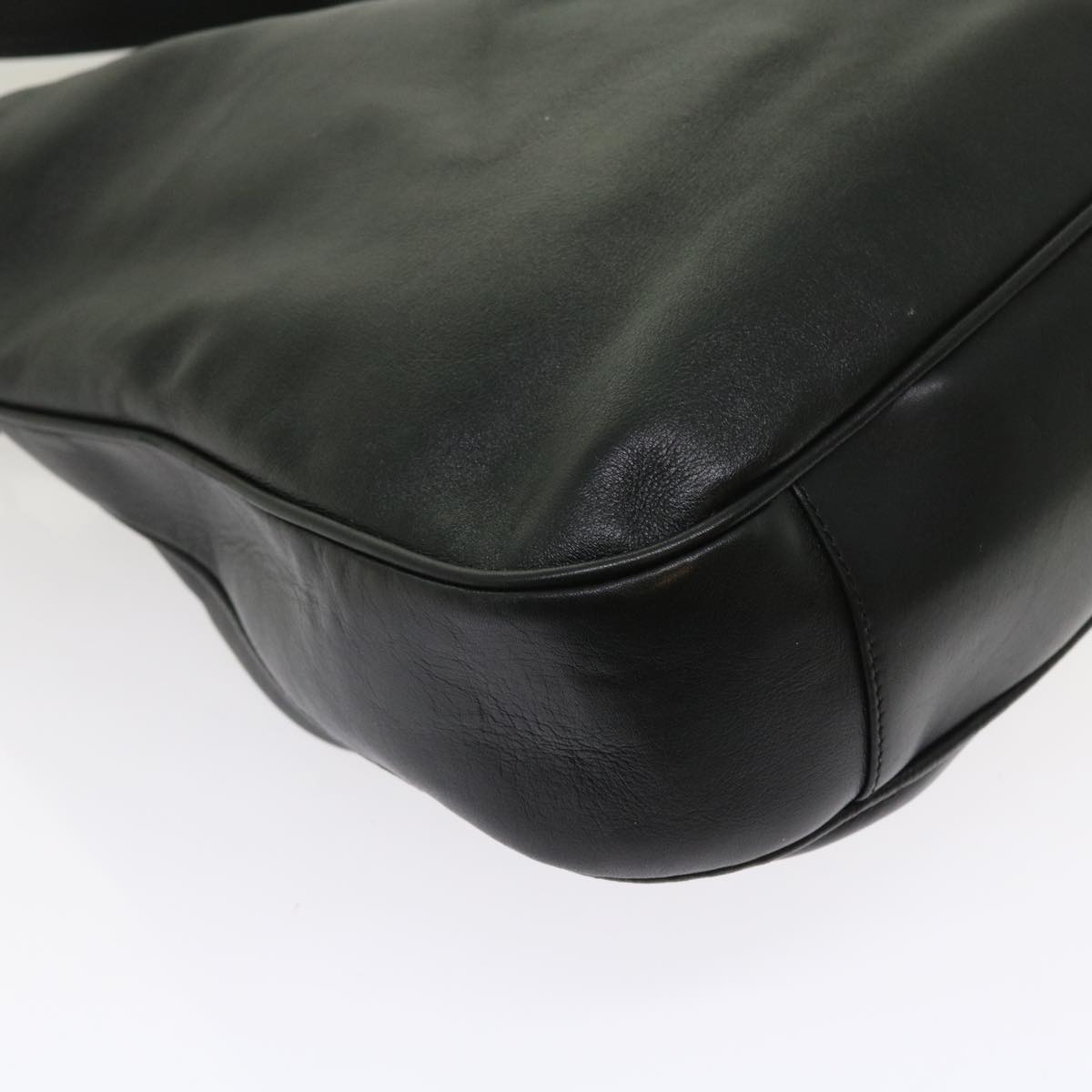 GUCCI Bamboo Shoulder Bag Leather 2way Black ep1812