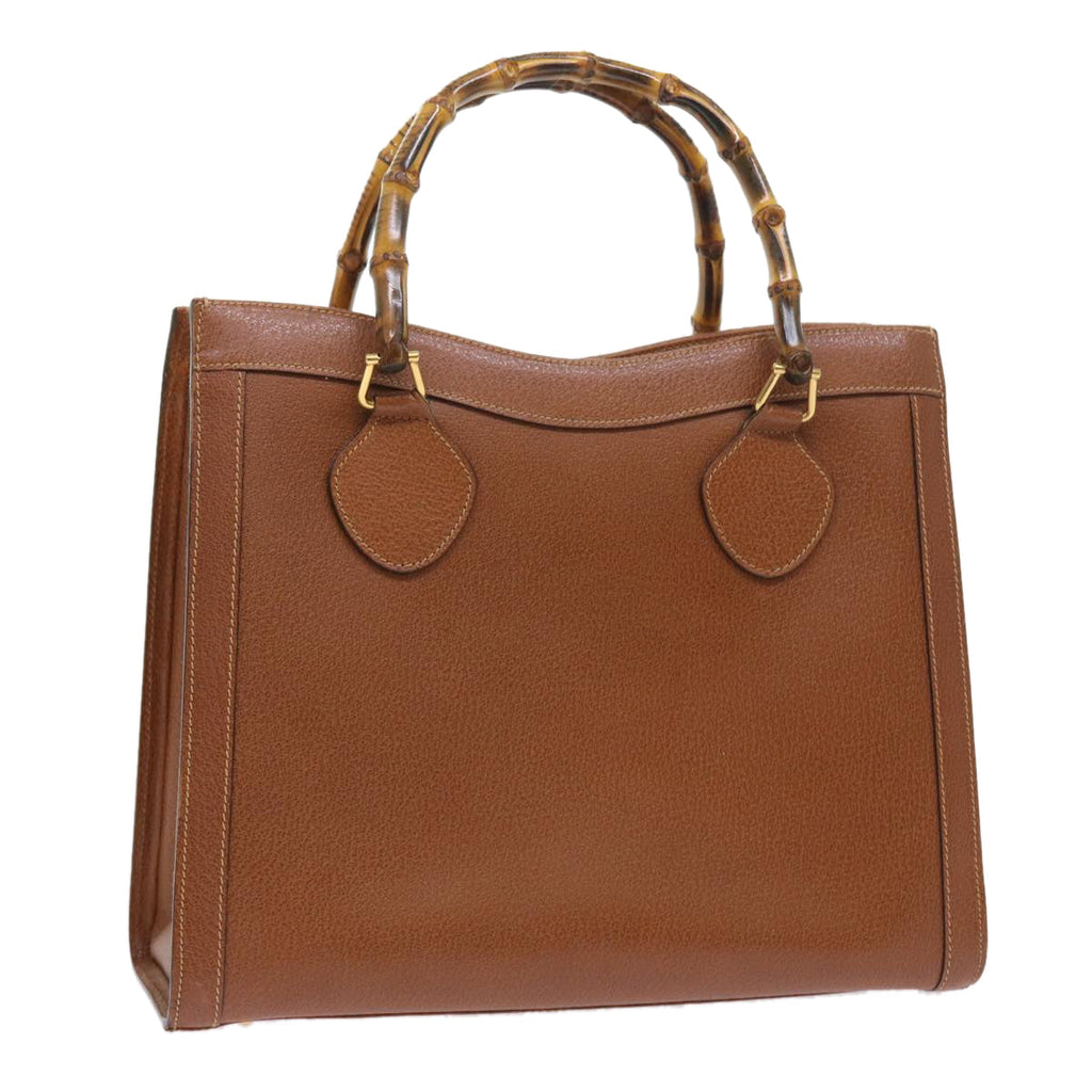 GUCCI Bamboo Hand Bag Leather Brown 002 1186 0260 ep1821