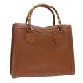 GUCCI Bamboo Hand Bag Leather Brown 002 1186 0260 ep1821